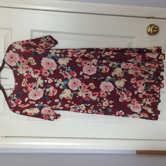 Agnes & Dora Casual Dress Ruffle Hem T-Shirt Dress Size S - Picture 7 of 9